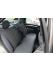 Модельные авточехлы для Renault Logan (2004-2014) из экокожи Premium, серый