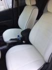 Модельные авточехлы для Chevrolet Cruze из экокожи Premium, белый