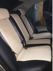 Модельные авточехлы для KIA Cerato II (2009-2013) из экокожи Premium, черный+бежевый