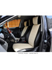 Модельные авточехлы для Honda CR-V (2006-2012) из экокожи Premium, черный+бежевый