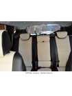 Модельные авточехлы для Honda CR-V (2006-2012) из экокожи Premium, черный+бежевый