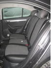 Модельные авточехлы для Skoda Octavia A7 (2013-н.в.) из экокожи Premium, черный+серый