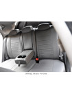 Модельные авточехлы для Mazda 3 (2013-н.в.) из экокожи Premium, серый
