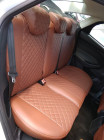 Модельные авточехлы для FIAT Ducato (2006-н.в.) 3 места из экокожи Premium 3D ромб, коричневый