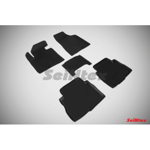 Резиновые ковры с высоким бортом в салон для KIA Sorento (2009-2012)