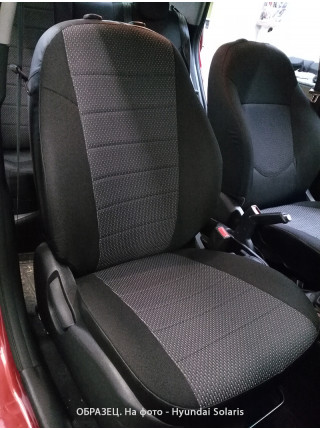 Модельные авточехлы для KIA Sportage IV (2015-н.в.) из экокожи Premium и ткань жаккард (гобелен)